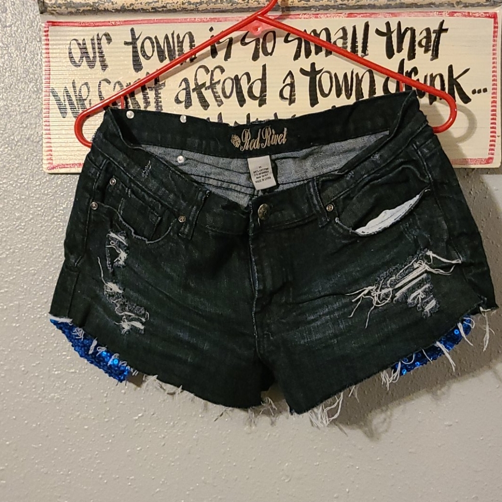 Denim shorts